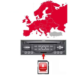 Peugeot & Citroen Navigationskarte: West- und Mitteleuropa 2025