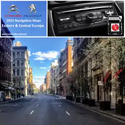 Peugeot / Citroen East & Central Europe 2021 navigation map