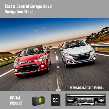 Peugeot / Citroen East & Central Europe 2022 navigation map