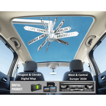 Peugeot / Citroen West & Central Europe 2024 navigation map