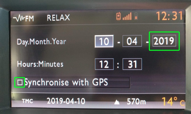 GPS date error: year 2099. No synchronisation